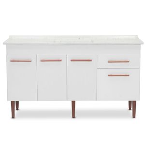 Gabinete Cozinha Valen 144cm Branco Corso