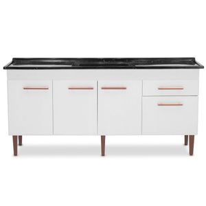 Gabinete Cozinha Valen 174cm Branco Corso