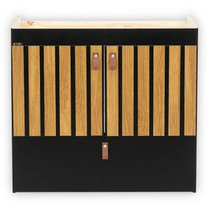 Toucador Alba 66cm Freijo/Preto Fosco Corso