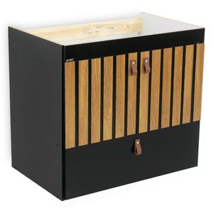 Toucador Alba 66cm Freijo/Preto Fosco Corso