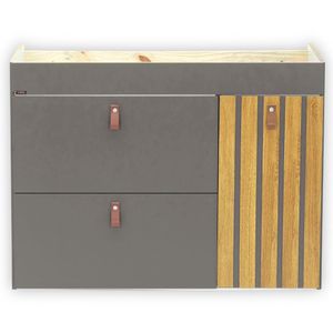 Toucador Pina 78cm Freijo/Cinza Fosco Corso