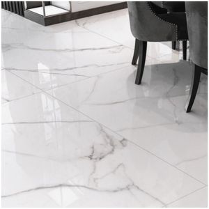 Piso 60x115 Hd Calacata Cristal Retificado Polido Lc Cx2.09m2 Rochamaxx