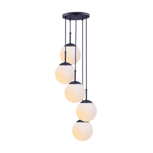 Pendente Chelsea Preto E27 5 Lampadas Startec