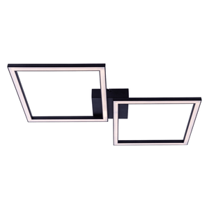 Plafon Led Urban 2 Quadrado 6000k Preto Startec