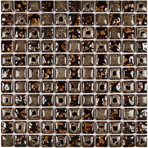 Pastilha Porcelana 30x30 Marrom Pe2507  Glass Mosaic