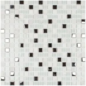 Pastilha De Vidro 30x30 Pedra Metal Smg100  Glass Mosaic