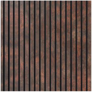 Painel Ripado 10cmx1cm Urban Corten Rolo 10m Meu Rodapé