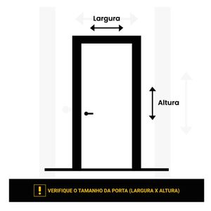 Porta Camarão Lisa Padrão Imbuia Batente Finger-11 210x72 Esquerda Sidney Esquadrias