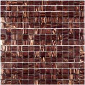 Pastilha De Vidro 31.5x31.5 Marrom Gd09  Glass Mosaic