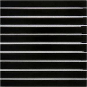 Pastilha De Vidro 30.9x30 Preta Ft02  Glass Mosaic