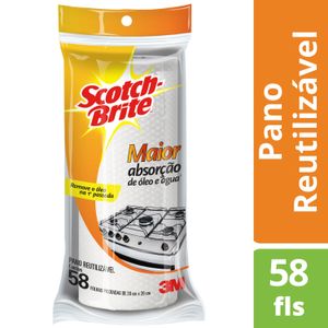 Pano Scotch Brite Rolo Reutilizável 3m