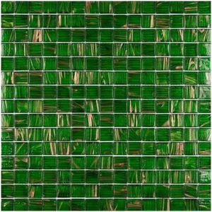 Pastilha De Vidro 31.5x31.5 Resina Verde Gd04  Glass Mosaic