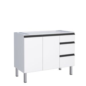 Gabinete Aço Gaia 1.15m Branco Cozimax