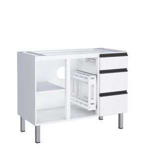 Gabinete Aço Gaia 1.15m Branco Cozimax