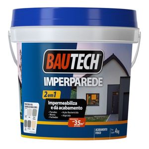 Tinta Impermeabilizante Imperparede Branco Neve 4 Kg Bautech