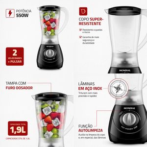 Liquidificador Easy Power  220v (L-550-B) Mondial