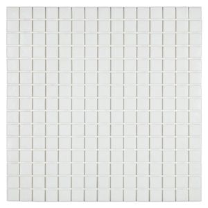 Pastilha De Vidro 32.3x32.3 Branco A11  Glass Mosaic