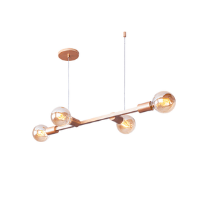 Pendente Nova Iorque 62cm Champagne E27 4 Lampadas Startec