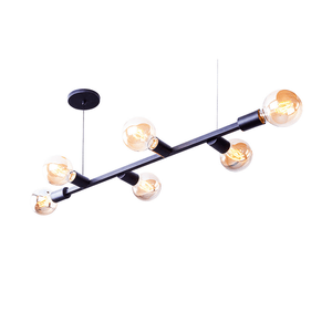 Pendente Nova Iorque 82cm Preto E27 6 Lampadas Startec