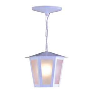 Pendente Aço Fosfatizado L-1-C Branca 1 Lâmpada E27  Ideal