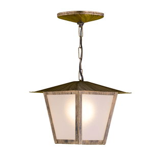 Pendente Aço Fosfatizado L-4-C Ouro Velho 1 Lâmpada E27 Ideal