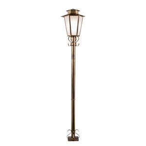 Poste Aço Fosfatizado P-9 Ouro Velho 1 Lâmpada E27 Ideal