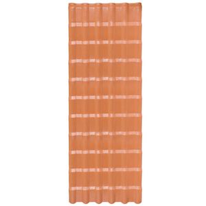 Telha Pvc Colonial Plan 2.42mx0.88m Terracota Afort