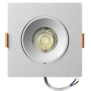 Spot Embutir Easy Led Decor 7w 3000k Quadrado Branco 9cm Bronzearte