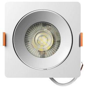 Spot Embutir Easy Led Decor 12w 6500k Quadrado Branco 11cm Bronzearte