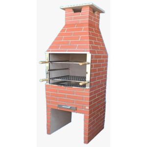 Churrasqueira Grande Tijolinho Câramica 75cm Prosperity Artefatos