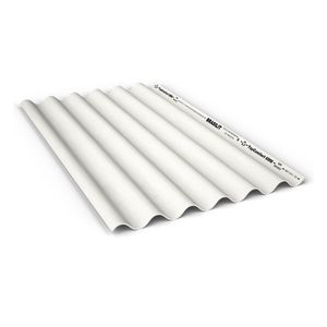 Telha Branca Ondulada Topcomfort 6mm 2.44x1.10m Brasilit
