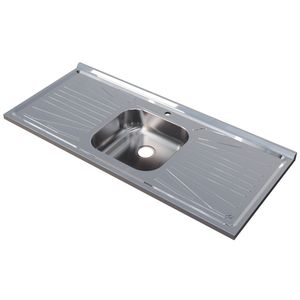 Pia Inox 1.20x52m Com Furo Para Torneira Fabrinox