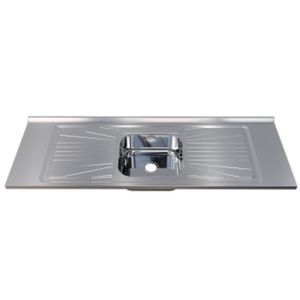 Pia Luxo 1.50x52m Aço 304 Escovado Fabrinox