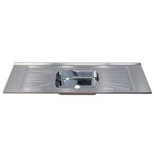Pia Luxo 1.80x52m Aço 304 Escovado Fabrinox