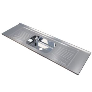 Pia Luxo 1.80x52m Aço 304 Escovado Fabrinox