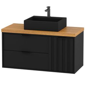 Toucador Bruxelas 90cm Freijo Com Preto Darabas
