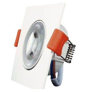 Spot Embutir Easy Led 3w 6500k Quadrado 7.5cm Bronzearte