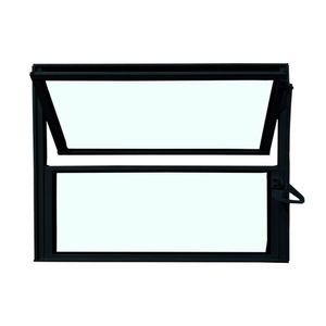 Vitro Basculante Safira Preto 1 Seção 040x040 Esquadrifazio