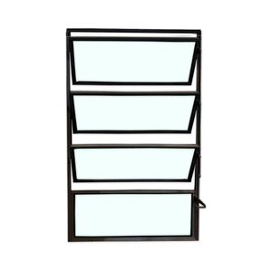 Vitro Basculante Safira Preto 1 Seção 080x040 Esquadrifazio