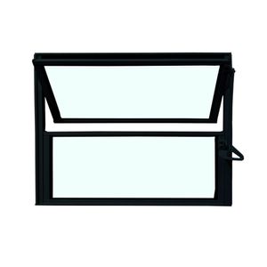 Vitro Basculante Safira Preto 1 Seção 040x100 Esquadrifazio