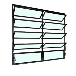 Vitro Basculante Safira Preto 2 Seções 100x120 Esquadrifazio