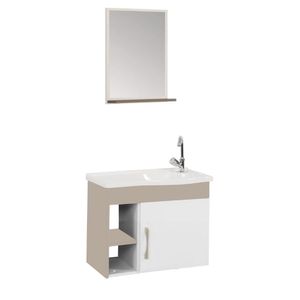 Kit Turim Susp 55.5cm Com1 Porta E 2 Nichos Gianduia