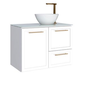 Toucador Aco Jambo 80cm Sem Cuba Branco Cozimax
