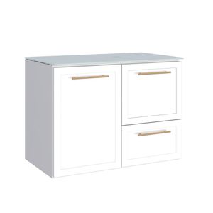 Toucador Aco Jambo 80cm Sem Cuba Branco Cozimax