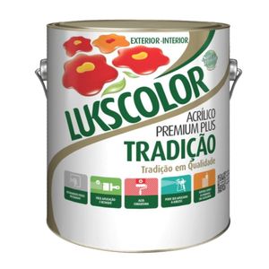 Tinta Premium Acrílica Tradição Plus Tubarão Branco 3.6l Lukscolor