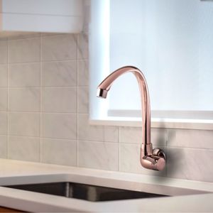 Torneira Cozinha Parede Alta Movel Rose Gold 1/2-3/4" Tigre