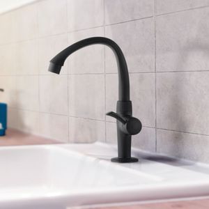 Torneira Lavatório Mesa Alta Movel Preto Fosco 1/2" Tigre