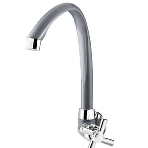 Torneira Cozinha Parede Alta Movel Cross Cinza 1/2-3/4" Tigre