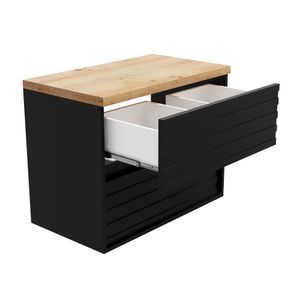 Toucador Amsterda Sem Cuba 70cm Preto Fosco Darabas
