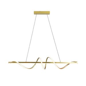 Pendente Led Union 3000k 38w Ouro Taschibra